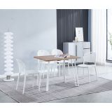 Conjunto Mesa y Sillas Comedor/Cocina, 76x100x70 cm
