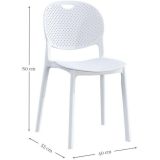 Conjunto Mesa y Sillas Comedor/Cocina, 76x100x70 cm