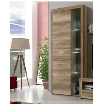 Mueble de Comedor, Mueble Salón, Acabado en Color Cañón, Medidas: 230 cm (Ancho) x 212 cm (Alto) x 41,4 cm (Fondo)