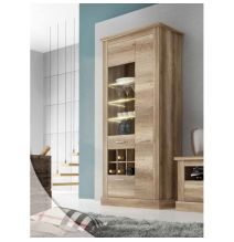 Mueble de Comedor, Mueble Salón, Acabado en Color Cañón, Medidas: 297 cm (Ancho) x 201,6 cm (Alto) x 41,8 cm (Fondo)