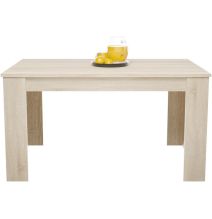 Mesa de Comedor Extensible, Mesa Salón, Robusta, Cambria, 138-198 cm (Largo) x 88 cm (Ancho) x 76 cm (Alto)