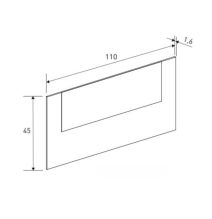 Conjunto Pack Cabecero y 2 Mesitas de Noche,Mesilla de noche 3 Cajones Color Mauvella, 110x45x1,6 cm (LargoxAltoxProfundo)
