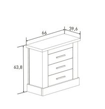 Pack Cabecero Nórdico de 160 x 120 cm + 2 Mesitas de Noche|Práctico y Elegante|Color Cambria y Blanco (para Cama de 135-140, 150