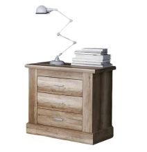 Pack de Dormitorio con Cabecero de 160 x 120 cm + 2 Mesitas de Noche + Cómoda | Color Cañón